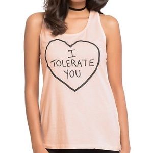 “I Tolerate You” Black Matter Tank